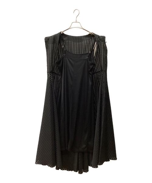 JENNE（ジェンヌ）JENNE (ジェンヌ) ノースリーブ・キャミソールワンピース ブラック サイズ:Mの古着・服飾アイテム