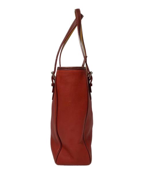 COACH（コーチ）COACH (コーチ) レザートートバッグ レッドの古着・服飾アイテム