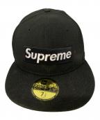 SUPREME×New Eraシュプリーム×ニューエラ）の古着「21AW ×NEW ERA ニューエラ ボックスロゴ 6パネル キャップ」｜ブラック