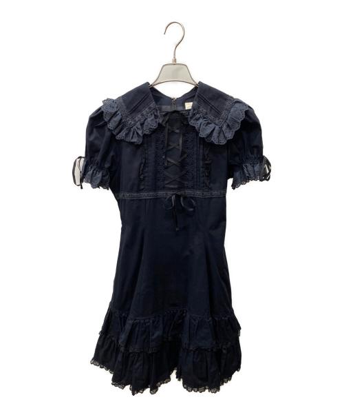 cornet（コルネット）cornet (コルネット) ロリータワンピース ネイビー サイズ:不明の古着・服飾アイテム