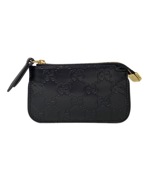 GUCCI（グッチ）GUCCI (グッチ) グッチシマ コインケース ブラックの古着・服飾アイテム