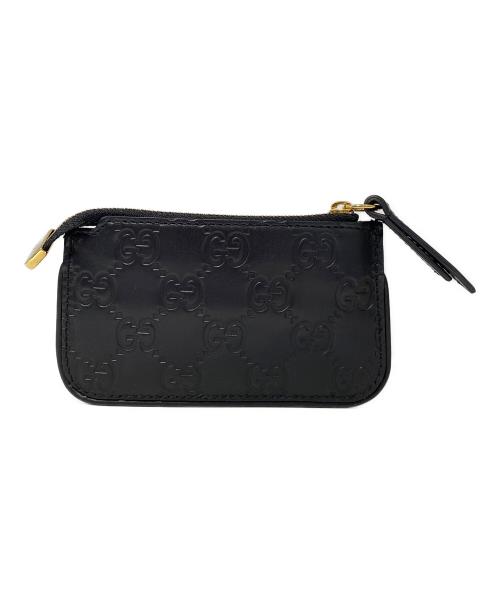 GUCCI（グッチ）GUCCI (グッチ) グッチシマ コインケース ブラックの古着・服飾アイテム