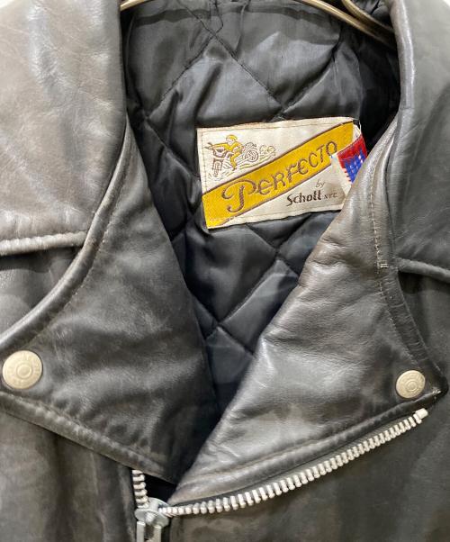 Schott（ショット）Schott (ショット) ダブルライダースジャケット ブラック サイズ:Mの古着・服飾アイテム