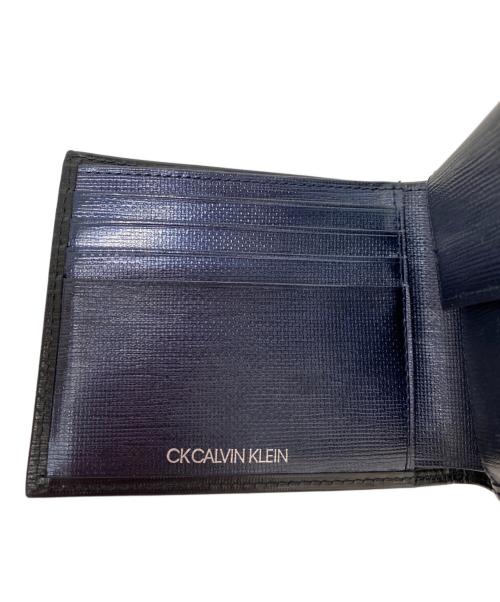 ck Calvin Klein（シーケーカルバンクライン）ck Calvin Klein (シーケーカルバンクライン) 2つ折り財布 ブラックの古着・服飾アイテム