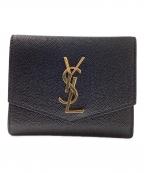Saint Laurent Parisサンローランパリ）の古着「アップタウン 3つ折り財布」｜ブラック