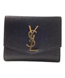 Saint Laurent Paris（サンローランパリ）の古着「アップタウン 3つ折り財布」｜ブラック