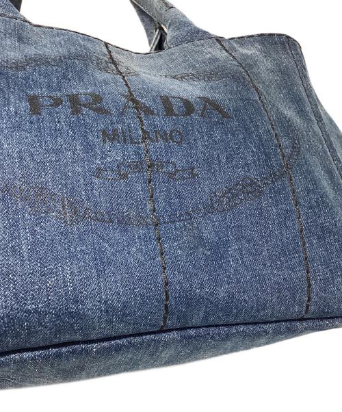 PRADA（プラダ）PRADA (プラダ) デニムカナパトートバッグ インディゴの古着・服飾アイテム