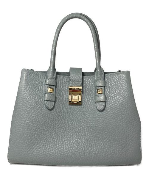 FURLA（フルラ）FURLA (フルラ) 2wayハンドバッグ スカイブルーの古着・服飾アイテム