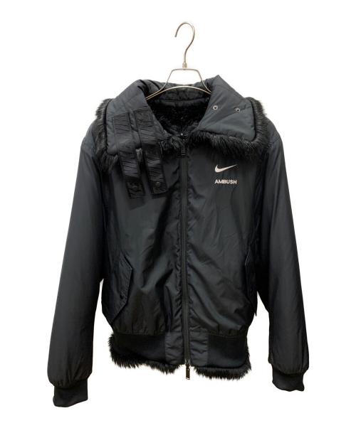 NIKE（ナイキ）NIKE (ナイキ) AMBUSH (アンブッシュ) Reversible Faux Fur Coat Jacket ブラック サイズ:Mの古着・服飾アイテム
