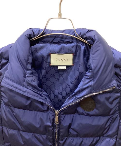 GUCCI（グッチ）GUCCI (グッチ) ダウンベスト ネイビー サイズ:46の古着・服飾アイテム
