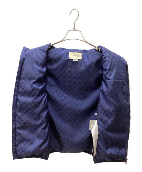 GUCCI（グッチ）GUCCI (グッチ) ダウンベスト ネイビー サイズ:46の古着・服飾アイテム
