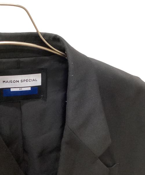 MAISON SPECIAL（メゾンスペシャル）MAISON SPECIAL (メゾンスペシャル) ダブルジャケット ブラック サイズ:01の古着・服飾アイテム
