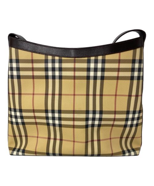 BURBERRY LONDON（バーバリーロンドン）BURBERRY LONDON (バーバリーロンドン) ショルダーバッグ ブラウン×ベージュの古着・服飾アイテム