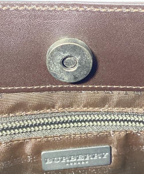 BURBERRY LONDON（バーバリーロンドン）BURBERRY LONDON (バーバリーロンドン) ショルダーバッグ ブラウン×ベージュの古着・服飾アイテム
