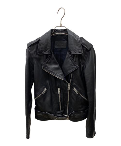 ALL SAINTS（オールセインツ）ALL SAINTS (オールセインツ) ダブルライダースジャケット ブラック サイズ:36の古着・服飾アイテム