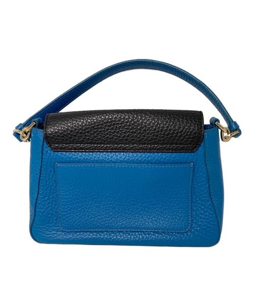 FURLA（フルラ）FURLA (フルラ) 2WAYショルダーバッグ ブルー×ブラックの古着・服飾アイテム