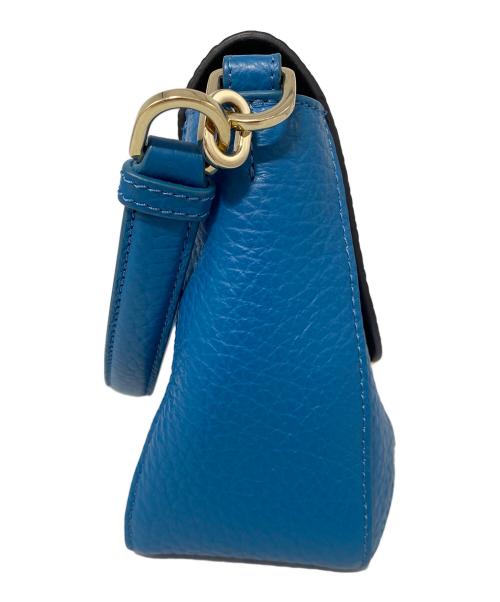 FURLA（フルラ）FURLA (フルラ) 2WAYショルダーバッグ ブルー×ブラックの古着・服飾アイテム