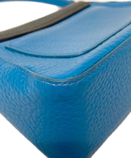 FURLA（フルラ）FURLA (フルラ) 2WAYショルダーバッグ ブルー×ブラックの古着・服飾アイテム