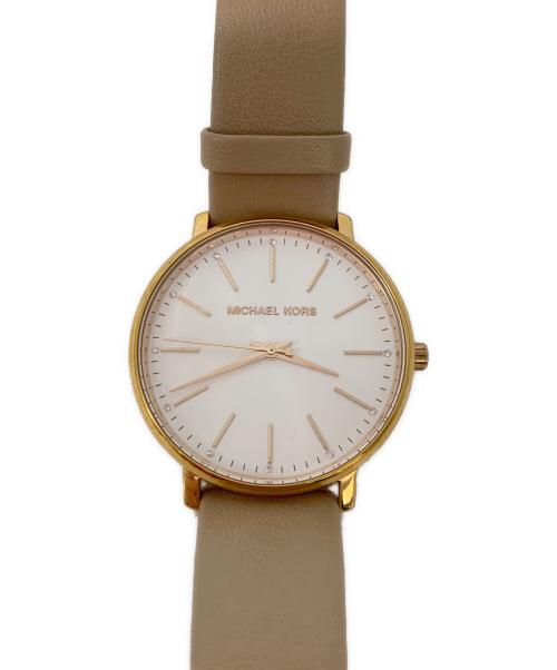 MICHAEL KORS（マイケルコース）MICHAEL KORS (マイケルコース) リストウォッチ ホワイトの古着・服飾アイテム