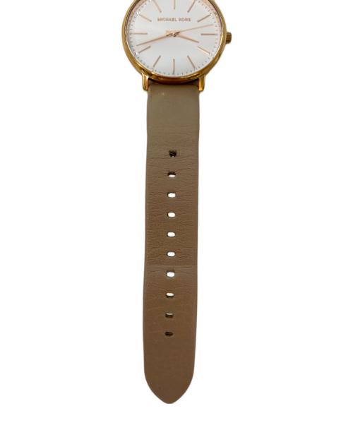 MICHAEL KORS（マイケルコース）MICHAEL KORS (マイケルコース) リストウォッチ ホワイトの古着・服飾アイテム