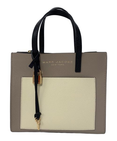 MARC JACOBS（マークジェイコブス）MARC JACOBS (マークジェイコブス) 2WAYバッグ ベージュ×グレーの古着・服飾アイテム