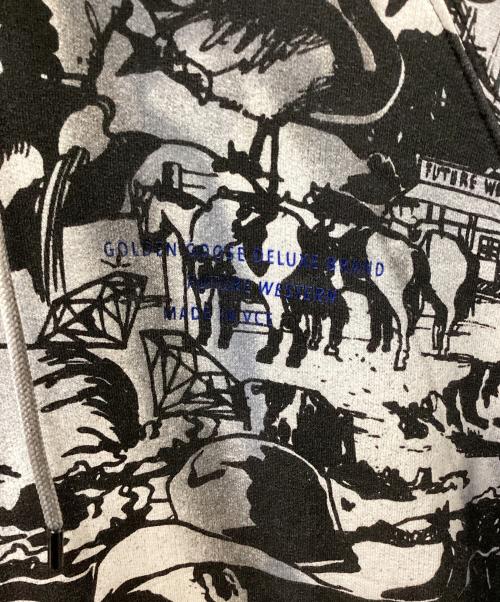 GOLDEN GOOSE（ゴールデングース）GOLDEN GOOSE (ゴールデングース) プルオーバーパーカー グレー サイズ:Mの古着・服飾アイテム