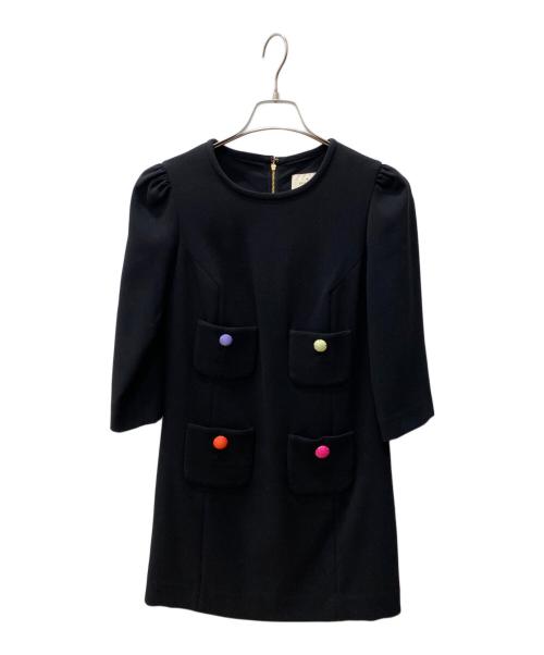 Kate Spade（ケイトスペード）Kate Spade (ケイトスペード) 長袖ワンピース ブラック サイズ:2-Aの古着・服飾アイテム