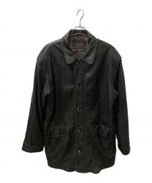 PARRTON（パートン）の古着「ラムレザーコート」｜ブラック