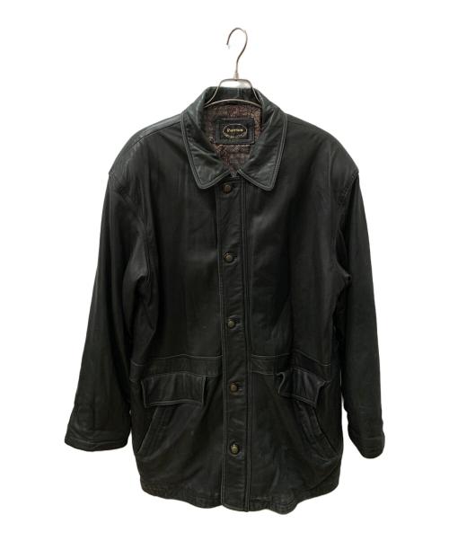 PARRTON（パートン）PARRTON (パートン) ラムレザーコート ブラック サイズ:Lの古着・服飾アイテム