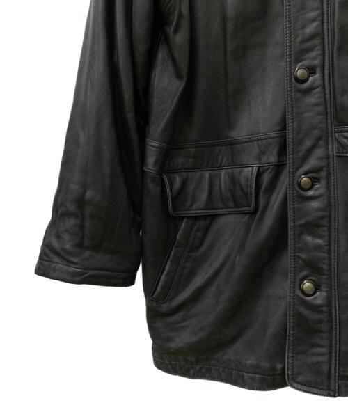 PARRTON（パートン）PARRTON (パートン) ラムレザーコート ブラック サイズ:Lの古着・服飾アイテム
