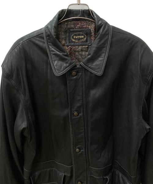 PARRTON（パートン）PARRTON (パートン) ラムレザーコート ブラック サイズ:Lの古着・服飾アイテム