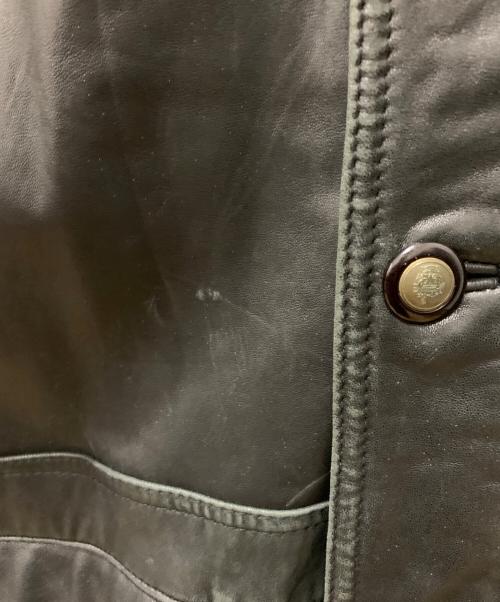PARRTON（パートン）PARRTON (パートン) ラムレザーコート ブラック サイズ:Lの古着・服飾アイテム