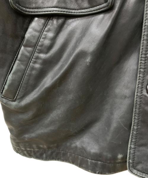 PARRTON（パートン）PARRTON (パートン) ラムレザーコート ブラック サイズ:Lの古着・服飾アイテム