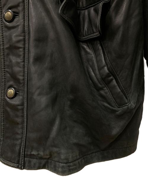 PARRTON（パートン）PARRTON (パートン) ラムレザーコート ブラック サイズ:Lの古着・服飾アイテム