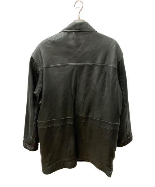 PARRTON（パートン）PARRTON (パートン) ラムレザーコート ブラック サイズ:Lの古着・服飾アイテム