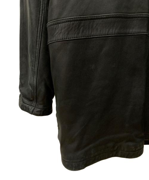 PARRTON（パートン）PARRTON (パートン) ラムレザーコート ブラック サイズ:Lの古着・服飾アイテム
