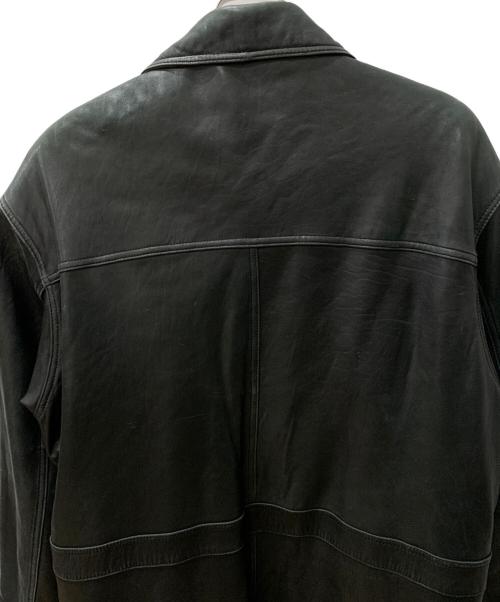PARRTON（パートン）PARRTON (パートン) ラムレザーコート ブラック サイズ:Lの古着・服飾アイテム