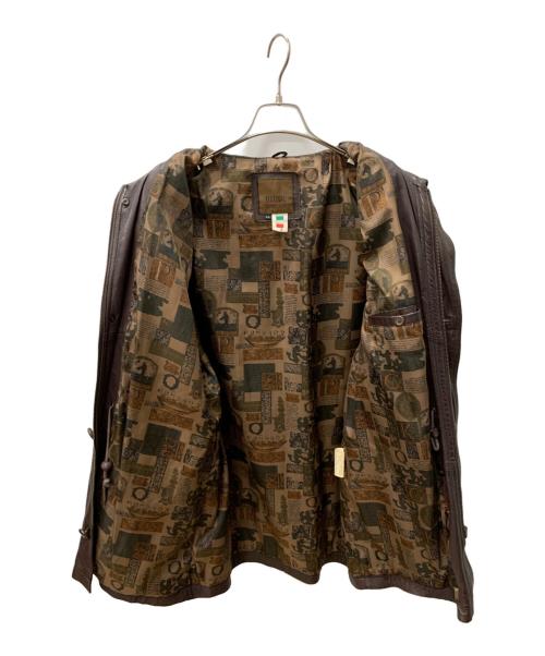 Festival（フェスティバル）Festival (フェスティバル) ラムレザージャケット ブラウン サイズ:XLの古着・服飾アイテム