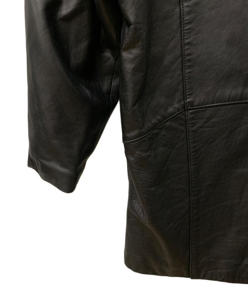 BERMANS（バーマンズ）BERMANS (バーマンズ) ダブルレザージャケット ブラック サイズ:Freeの古着・服飾アイテム