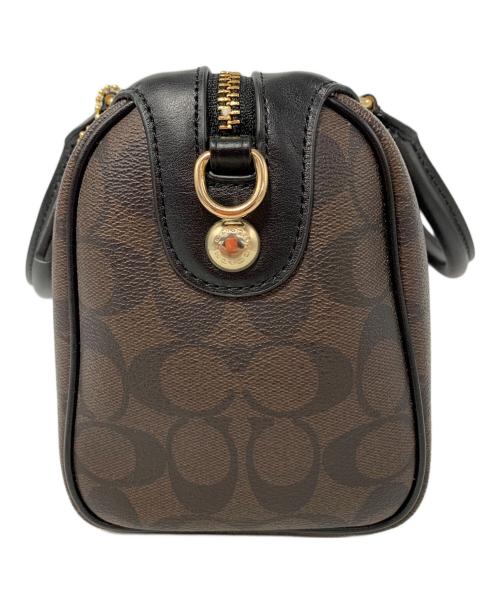 COACH（コーチ）COACH (コーチ) 2WAYバッグ ブラウン×ブラックの古着・服飾アイテム