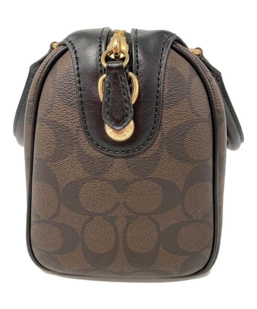 COACH（コーチ）COACH (コーチ) 2WAYバッグ ブラウン×ブラックの古着・服飾アイテム