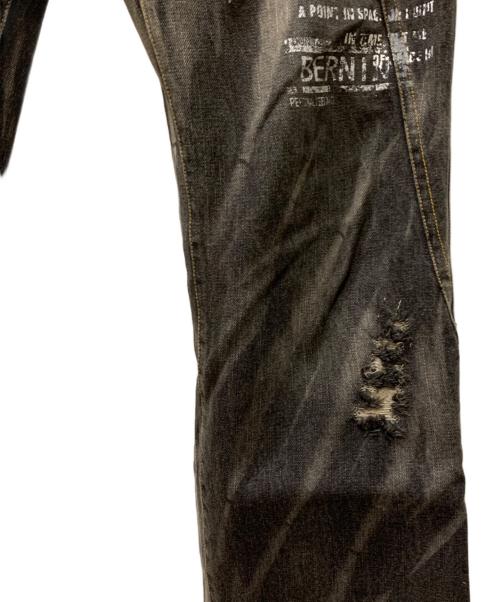 BERNINGS-SHO（バーニングスショウ）BERNINGS-SHO (バーニングスショウ) デニムパンツ ブラック サイズ:W82の古着・服飾アイテム
