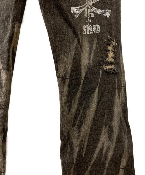 BERNINGS-SHO（バーニングスショウ）BERNINGS-SHO (バーニングスショウ) デニムパンツ ブラック サイズ:W82の古着・服飾アイテム