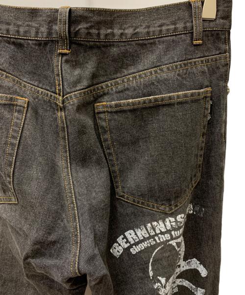 BERNINGS-SHO（バーニングスショウ）BERNINGS-SHO (バーニングスショウ) デニムパンツ ブラック サイズ:W82の古着・服飾アイテム