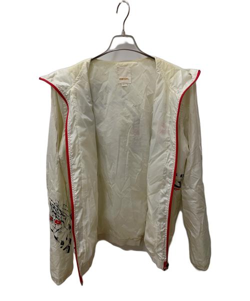 DIESEL（ディーゼル）DIESEL (ディーゼル) ナイロンパーカー アイボリー サイズ:Lの古着・服飾アイテム