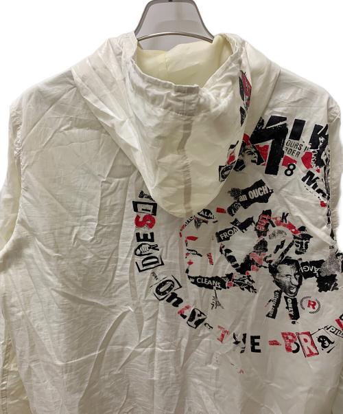 DIESEL（ディーゼル）DIESEL (ディーゼル) ナイロンパーカー アイボリー サイズ:Lの古着・服飾アイテム