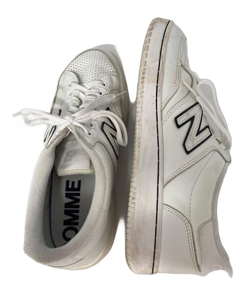 NEW BALANCE（ニューバランス）NEW BALANCE (ニューバランス) COMME des GARCONS (コムデギャルソン) スニーカー ホワイト サイズ:26cmの古着・服飾アイテム