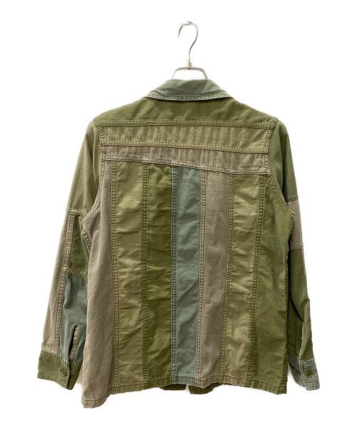 REMI RELIEF（レミレリーフ）REMI RELIEF (レミレリーフ) パッチワークジャケット カーキ サイズ:Mの古着・服飾アイテム