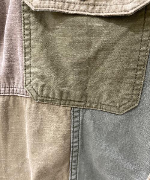 REMI RELIEF（レミレリーフ）REMI RELIEF (レミレリーフ) パッチワークジャケット カーキ サイズ:Mの古着・服飾アイテム