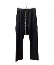 RICK OWENS（リックオウエンス）の古着「15AW ウールサルエルパンツ」｜ネイビー